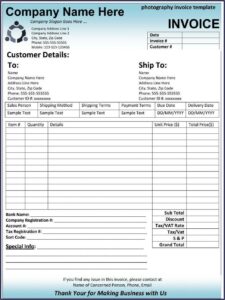 Freelance Invoice Template Uk Word