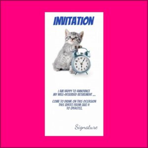 Funny Retirement Invitation Template
