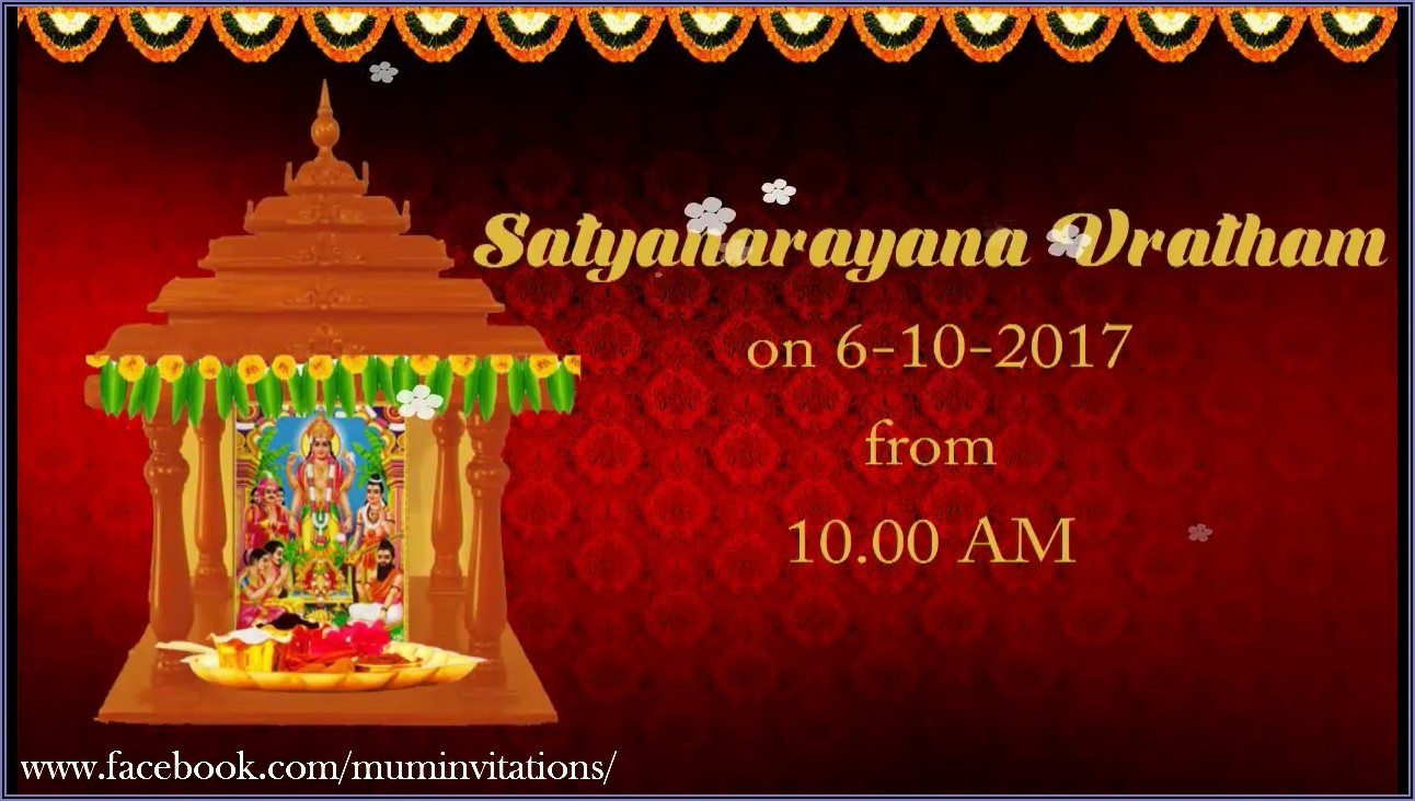 Gruhapravesam Invitation Templates Online