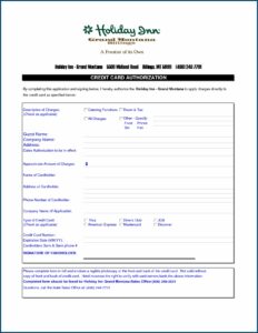 Holiday Inn Hotel Receipt Template