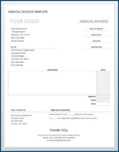 Hospital Receipt Template Word