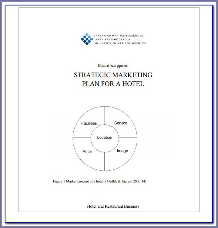 Hotel Sales And Marketing Plan Template