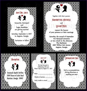 How To Make Nightmare Before Christmas Wedding Invitations