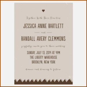 Informal Wedding Invitation Wording