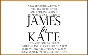 Informal Wedding Invitation Wording Couple Hosting