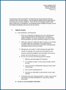 Information Security Policies And Procedures Template