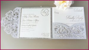 Lace Die Cut Wedding Invitations
