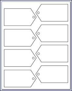 Large Blank Gift Tag Template