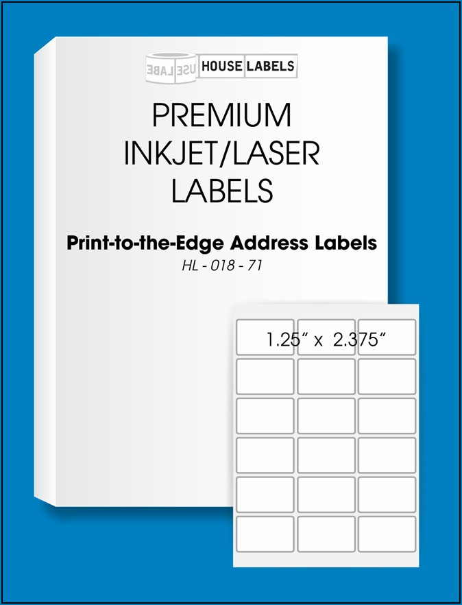 Laser Labels Template 18 Per Sheet