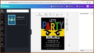 Lego Ninjago Birthday Invitation Template