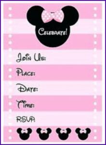 Make Minnie Mouse Invitations Online Free