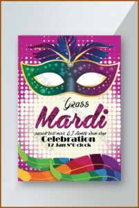 Mardi Gras Party Invitation Template