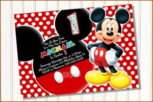 Mickey Mouse Invitation Template Free Download