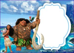 Moana Baby Shower Invitation Template