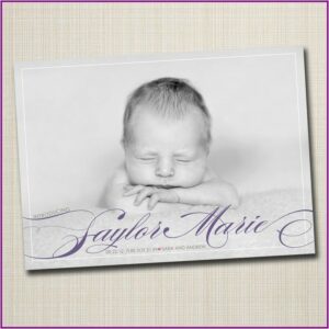 Modern Birth Announcement Cards