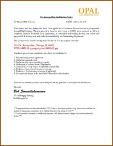 Mortgage Pre Approval Letter Example