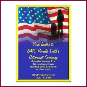 Navy Retirement Invitation Template