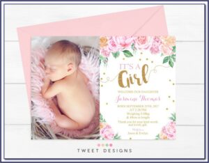 Newborn Baby Announcement Template Free Download