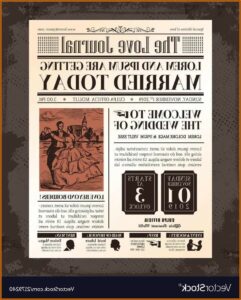 Newspaper Invitation Template