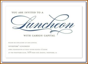 Office Lunch Invitation Template