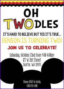 Oh Toodles Birthday Invitations