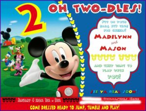 Oh Twodles Birthday Invitations Boy