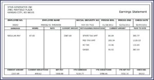 Payroll Calculator And Pay Stub Template