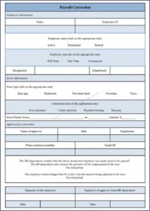 Payroll Deduction Form Example