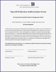 Payroll Deduction Form Template
