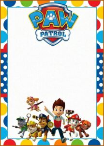 Personalized Paw Patrol Invitations Free