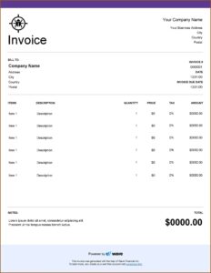 Pest Control Invoice Template