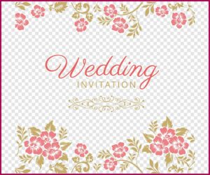 Pink Flower Wedding Invitations