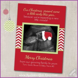 Pregnancy Announcement Cards With Ultrasound