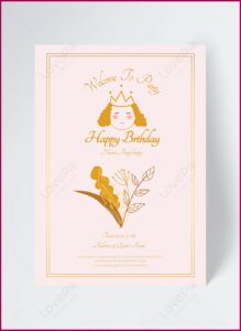 Princess Birthday Invitation Template Free Download