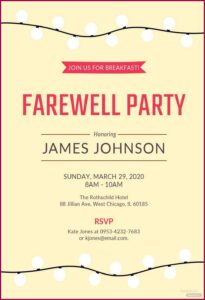 Printable Downloadable Free Retirement Party Invitation Templates For Word