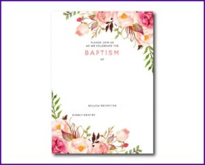 Printable Floral Invitation Template Free