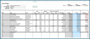 Project Cost Monitoring Excel Template