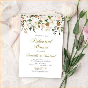 Rehearsal Dinner Invitation Template