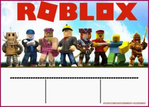 Roblox Birthday Invitation Printable