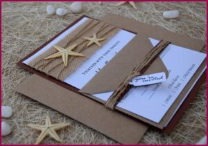 Rustic Beach Wedding Invitations