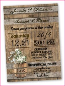 Rustic Fall Wedding Invitations