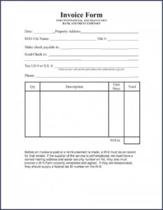 Self Employed Invoice Template Uk