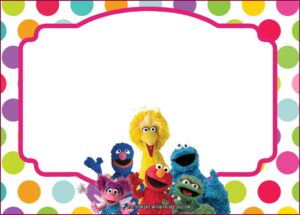 Sesame Street Invitation Template
