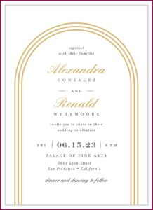 Simple Elegant Wedding Invitations