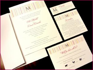 Simple Stylish Wedding Invitations