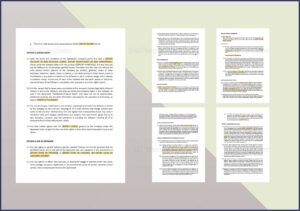 Software End User License Agreement Template