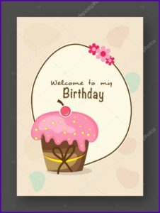 Stylish Birthday Invitation Card