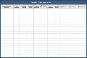 Supplier Contact List Template Excel