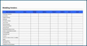 Supplier Database Template Excel