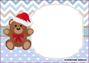 Teddy Bear Birthday Invitation Template Free